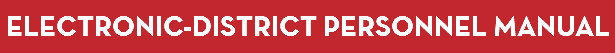 ELECTRONIC-DISTRICT PERSONNEL MANUAL 